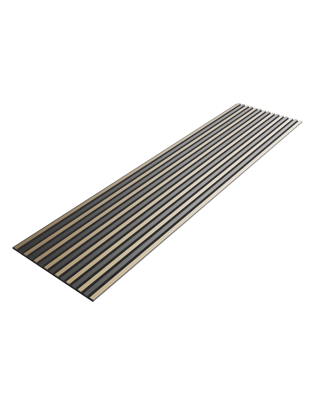 Akustikpaneel Brushed Black & Gold 240x60 cm Akustikpaneel Brushed Black & Gold 240x60 cm