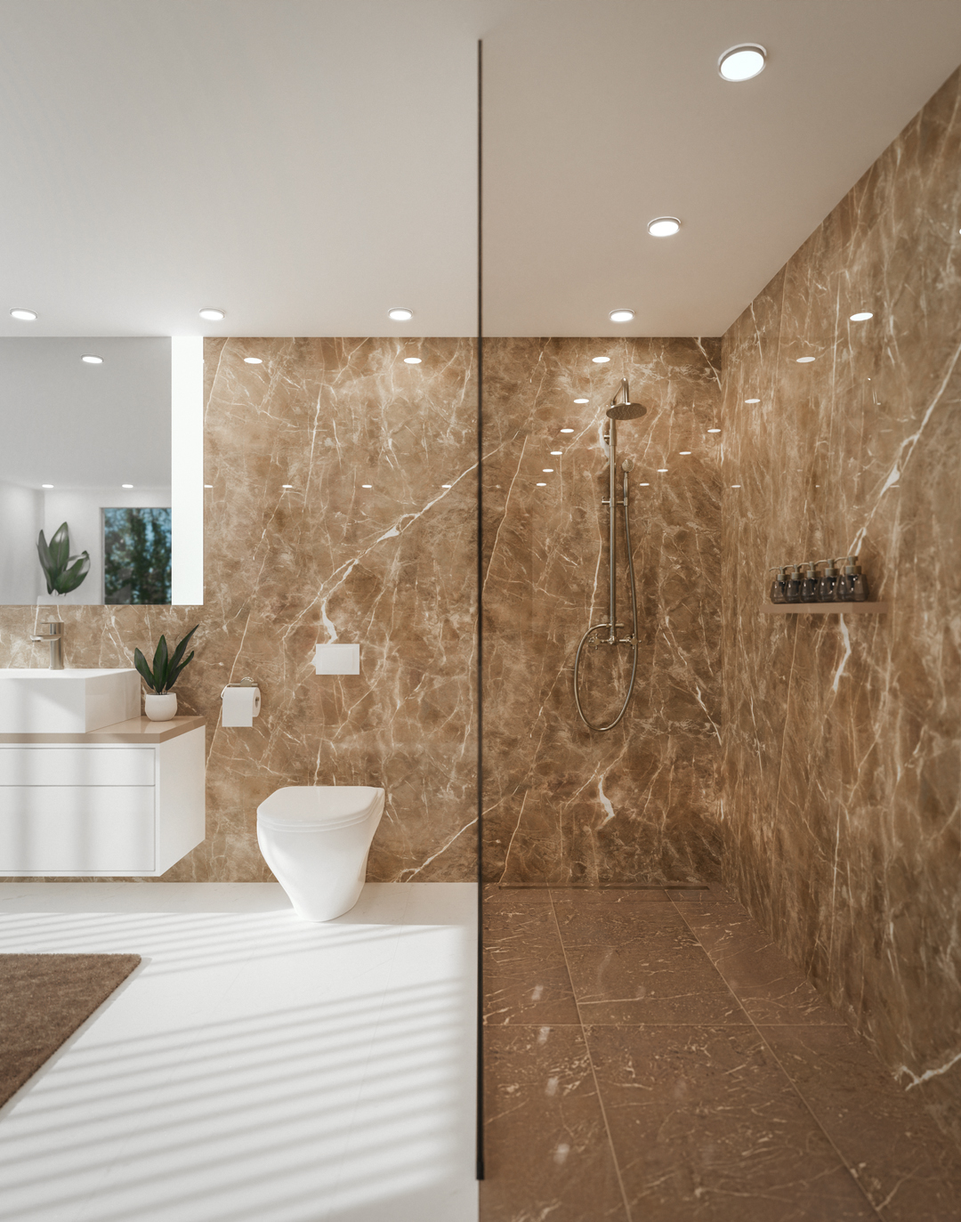 PVC-Paneel Marmor Marrakesch Mokka 288x122 cm Angebot PVC-Paneel Marmor Marrakesch Mokka 288x122 cm Angebot