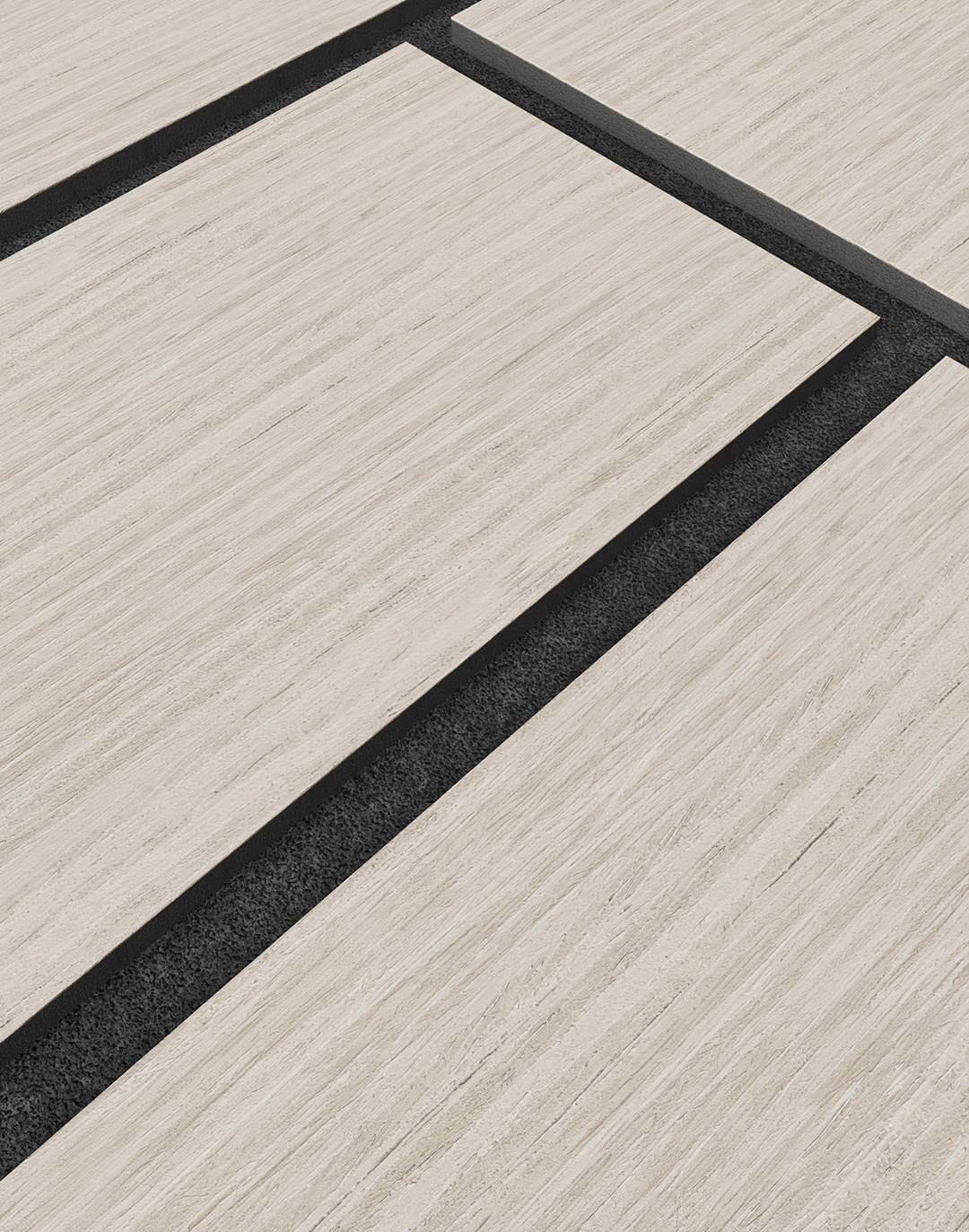 Akustikpaneel Rectina Blonde Ash 240x60 cm Akustikpaneel Rectina Blonde Ash 240x60 cm