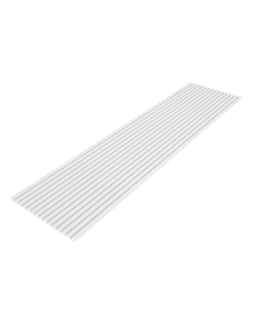 AKUSTIL Akustikpaneel Mono Line Weiß PVC Wandpaneel mit gerillter Oberfläche für Wohnraum und Büro
