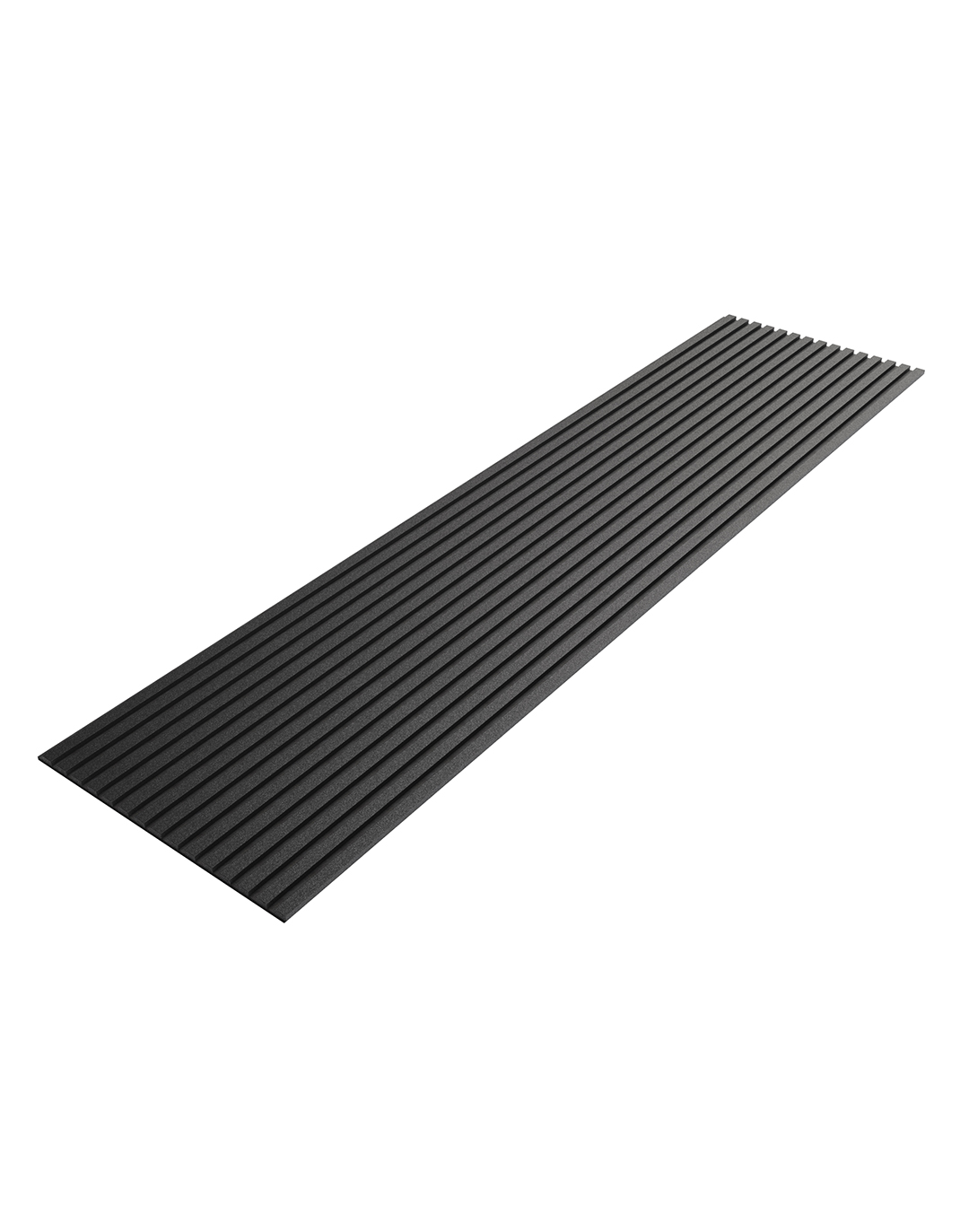 Akustikpaneel Classic - Black Glitter (101) - 240x60 cm Schwarzes PVC Wandpaneel mit Rillenstruktur Glitzer-Optik für Wand- und Deckenverkleidung