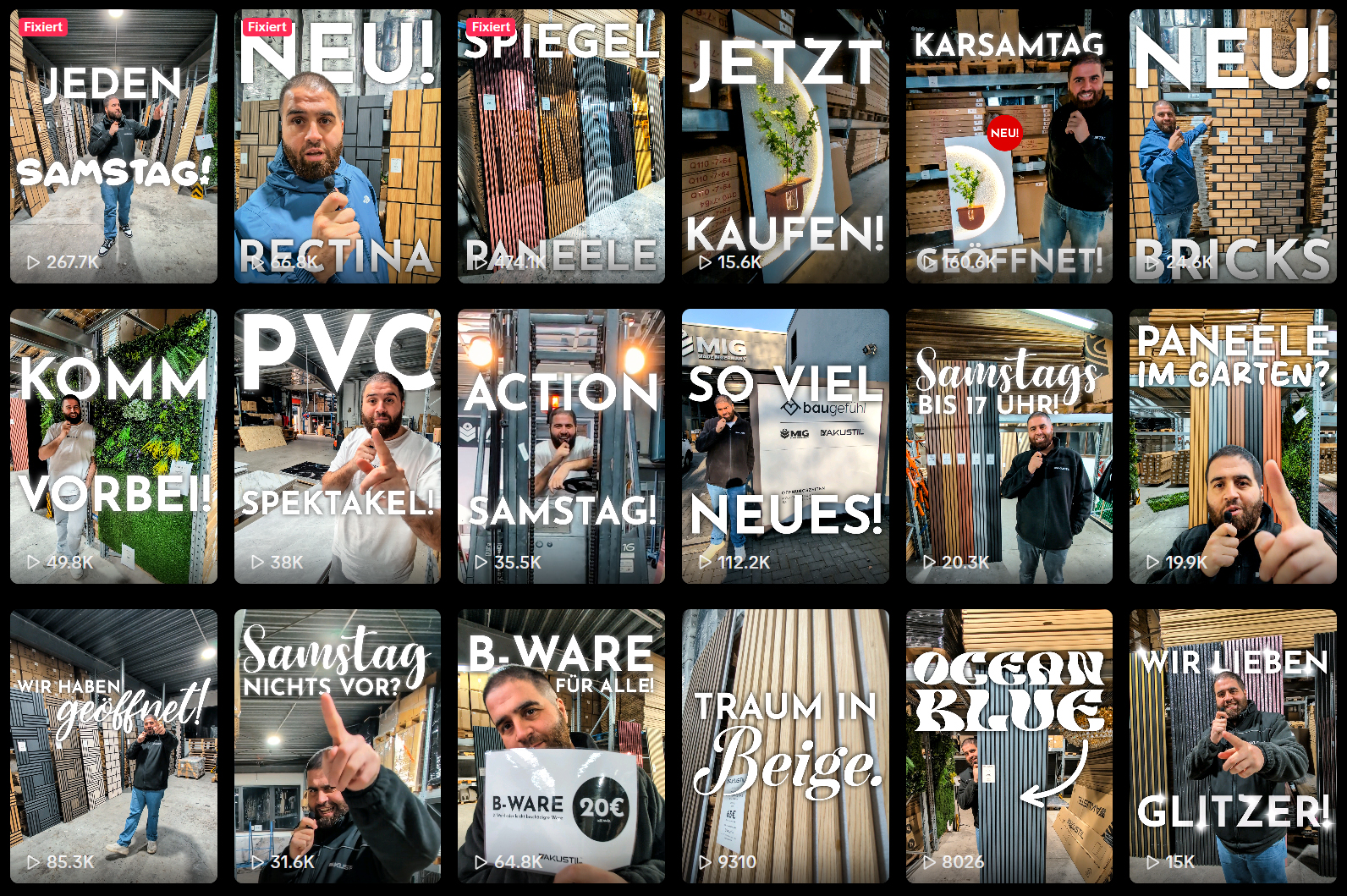 AKUSTIL TikTok Videos Holz-Akustikpaneele PVC Wandpaneele Pflanzenwand Showroom Produkte kaufen