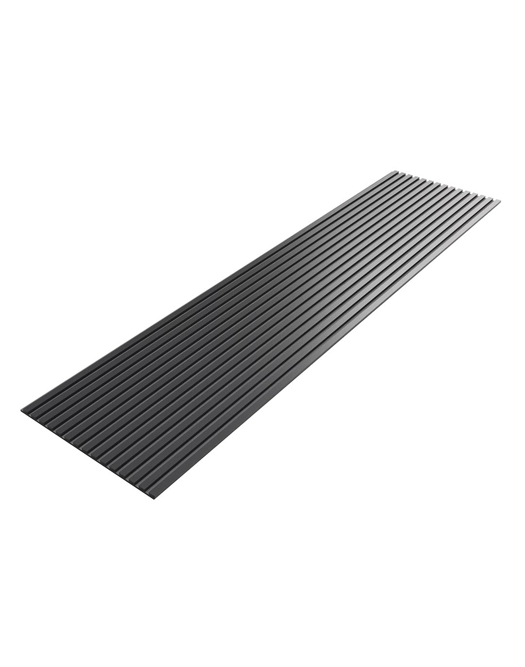 AKUSTIL Akustikpaneel Mono Line Dunkelgrau PVC Wandpaneel mit Rillenstruktur für Wohnraum und Büro