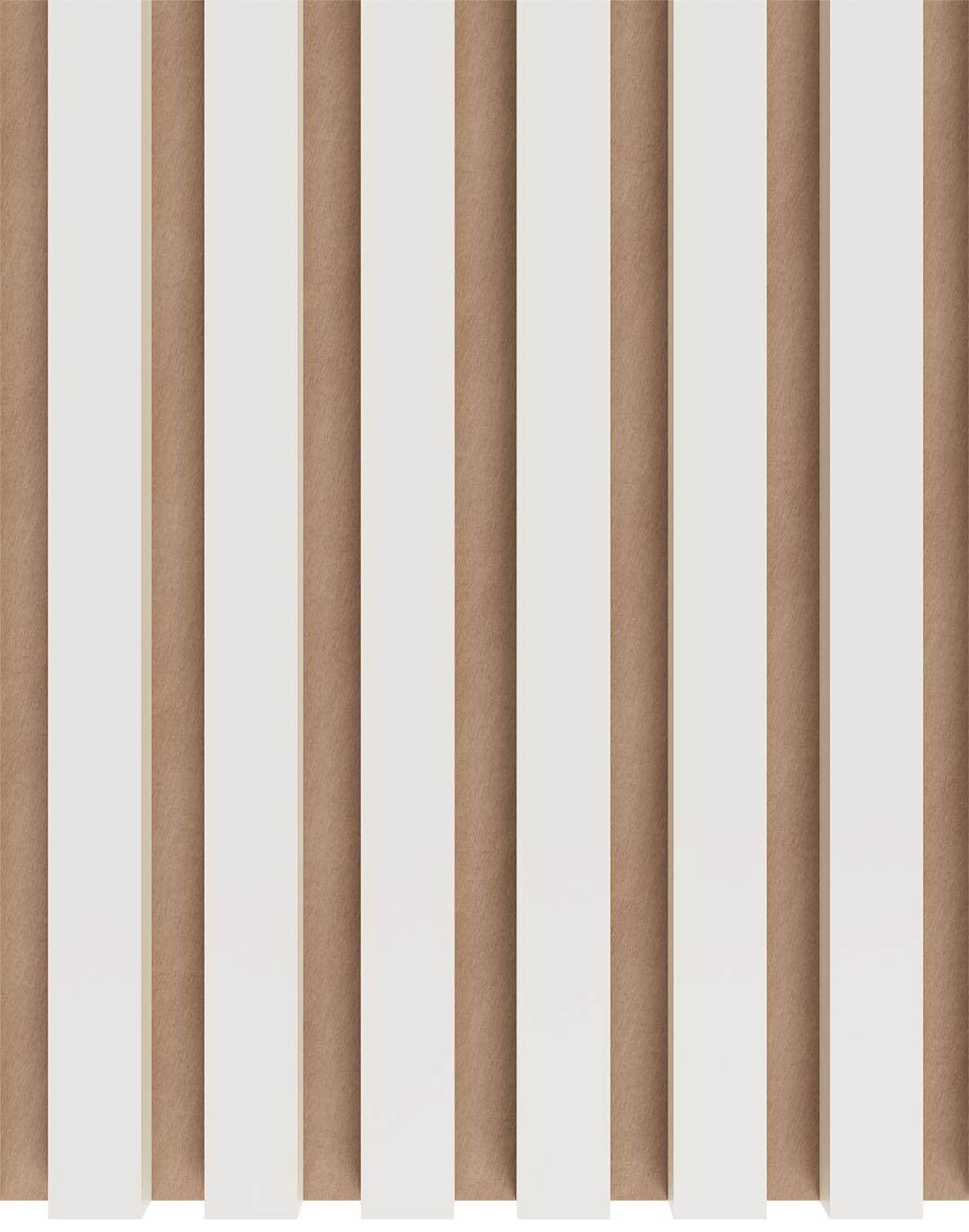 AKUSTIL Akustikpaneel Mono Line Cremeweiß Filz Beige – Vertikale Lamellen Wandpaneel Wohnraum Büro