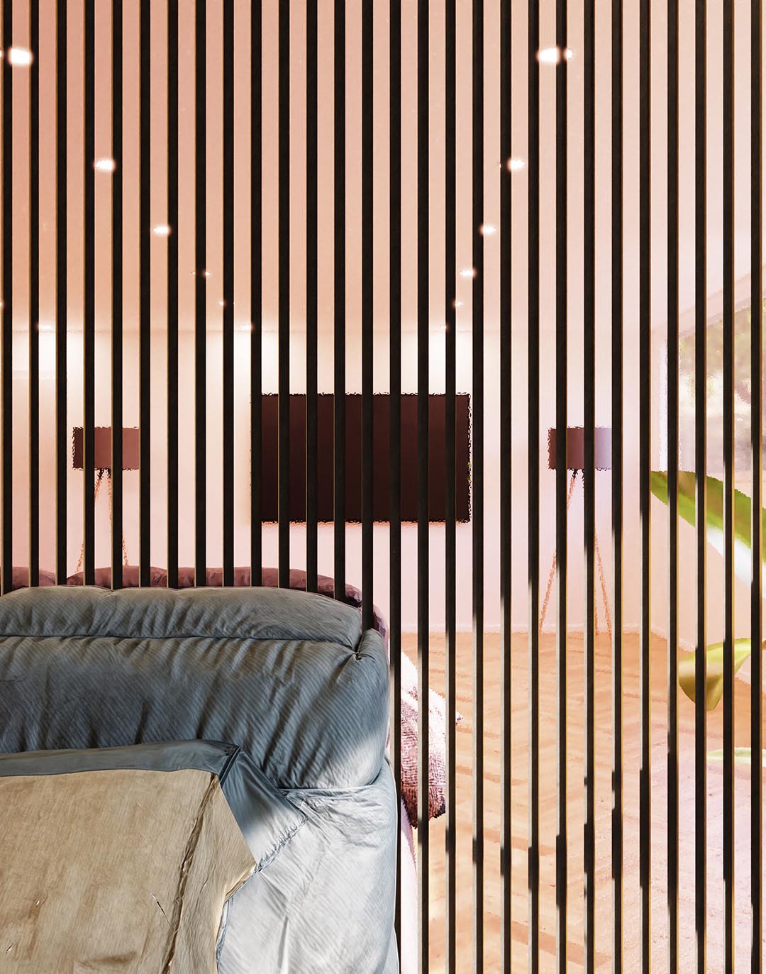 Akustikpaneel Mirror Rosé 240x60 cm