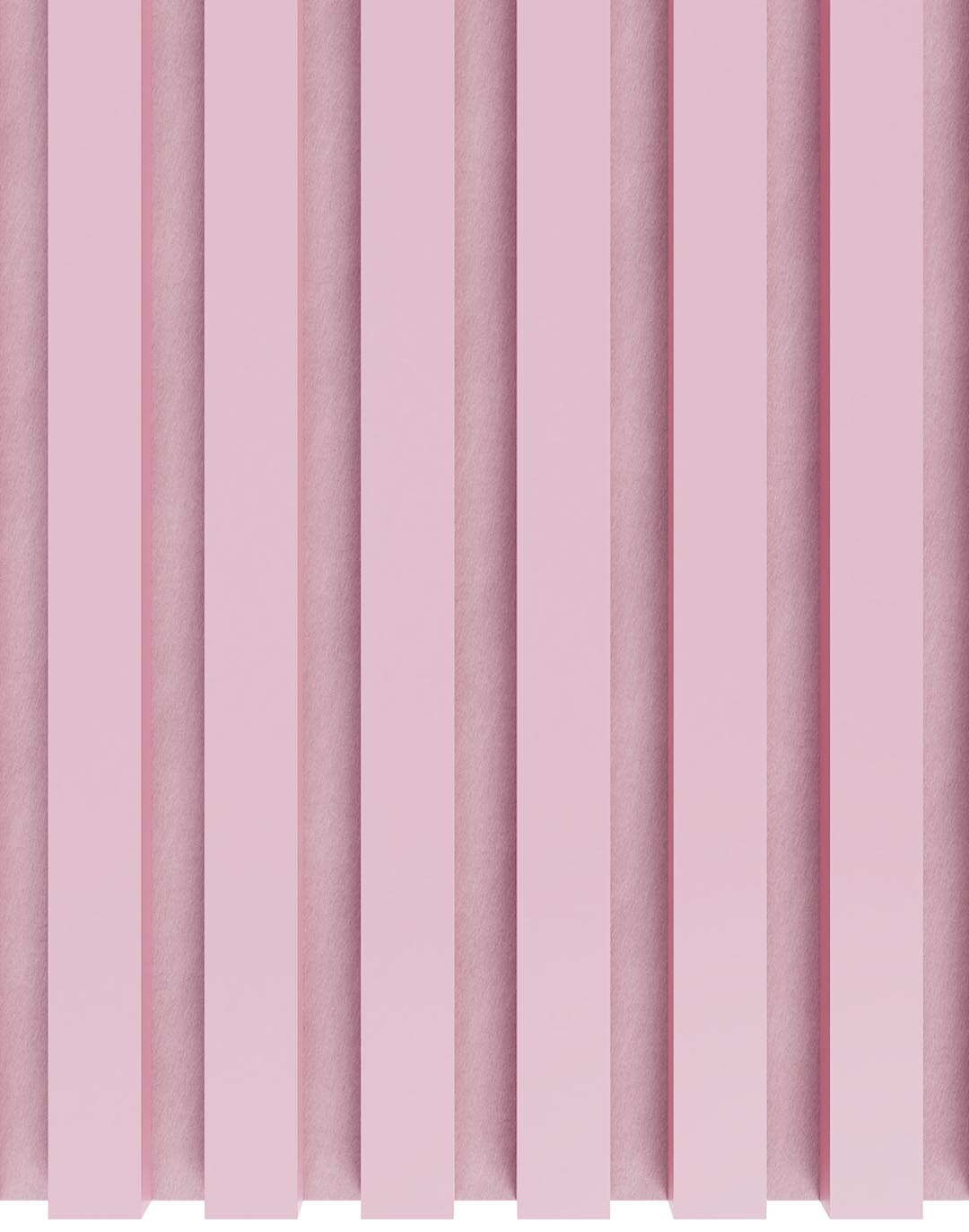 AKUSTIL Akustikpaneel Mono Line Hellrosa Filz Wandpaneel rosa Lamellen Wohnraum Büro Schallschutz