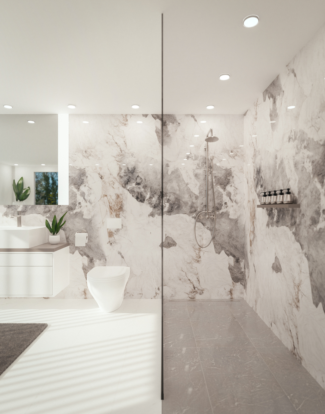 PVC-Paneel Marmor Zürich Natur 288x122 cm PVC-Paneel Marmor Zürich Natur 288x122 cm