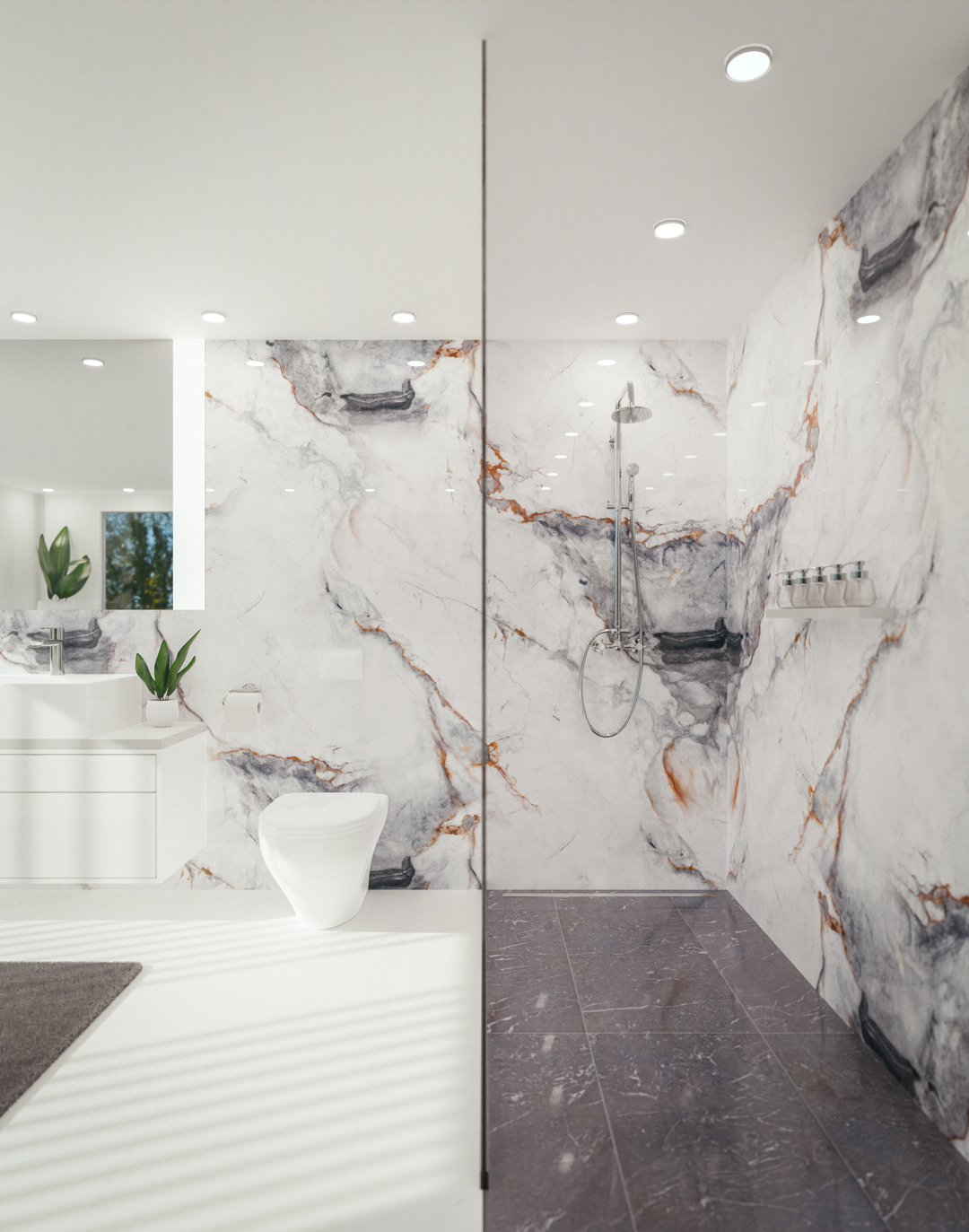 PVC-Paneel Marmor Santorini Breeze 288x122 cm PVC-Paneel Marmor Santorini Breeze 288x122 cm