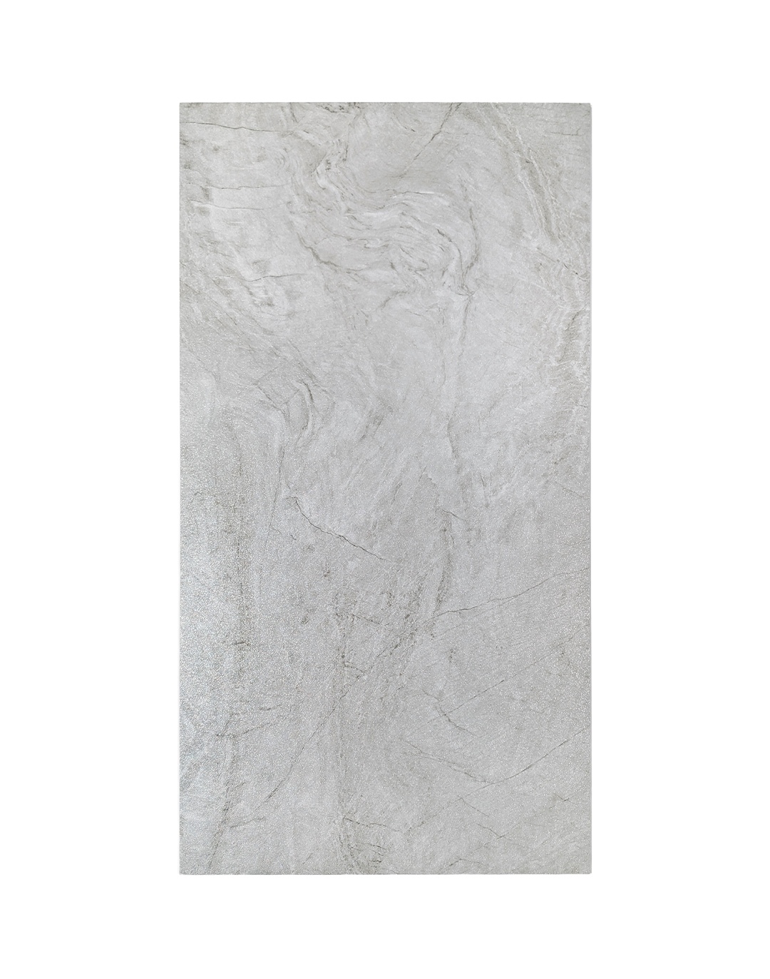 Wand- und Bodenfliese - Seramiksan - Keops Light Gray Sugar (302) - 120x60 cm Keops Sugar Steinoptik Wandpaneel grau PVC Fliese für Wohnraum und Büro von AKUSTIL