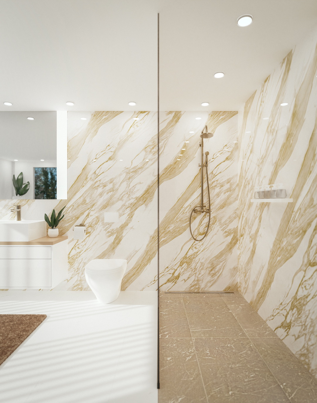 PVC-Paneel Marmor Casablanca Creme 288x122 cm PVC-Paneel Marmor Casablanca Creme 288x122 cm