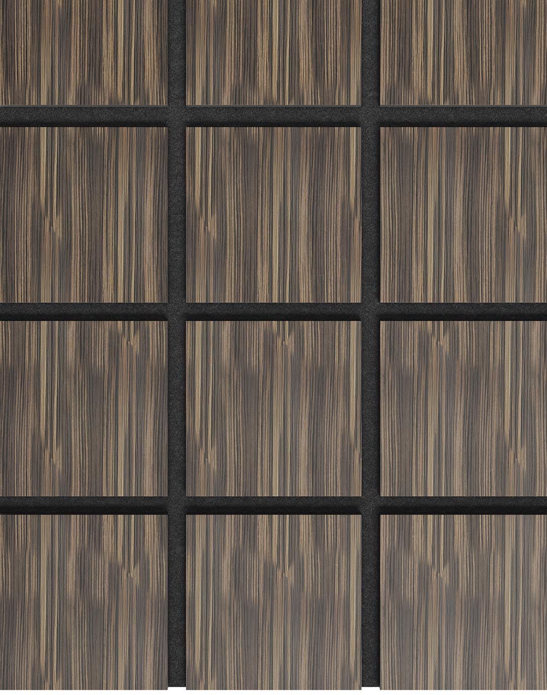 Akustikpaneel Quadra Zebrano 240x60 cm Akustikpaneel Quadra Zebrano 240x60 cm