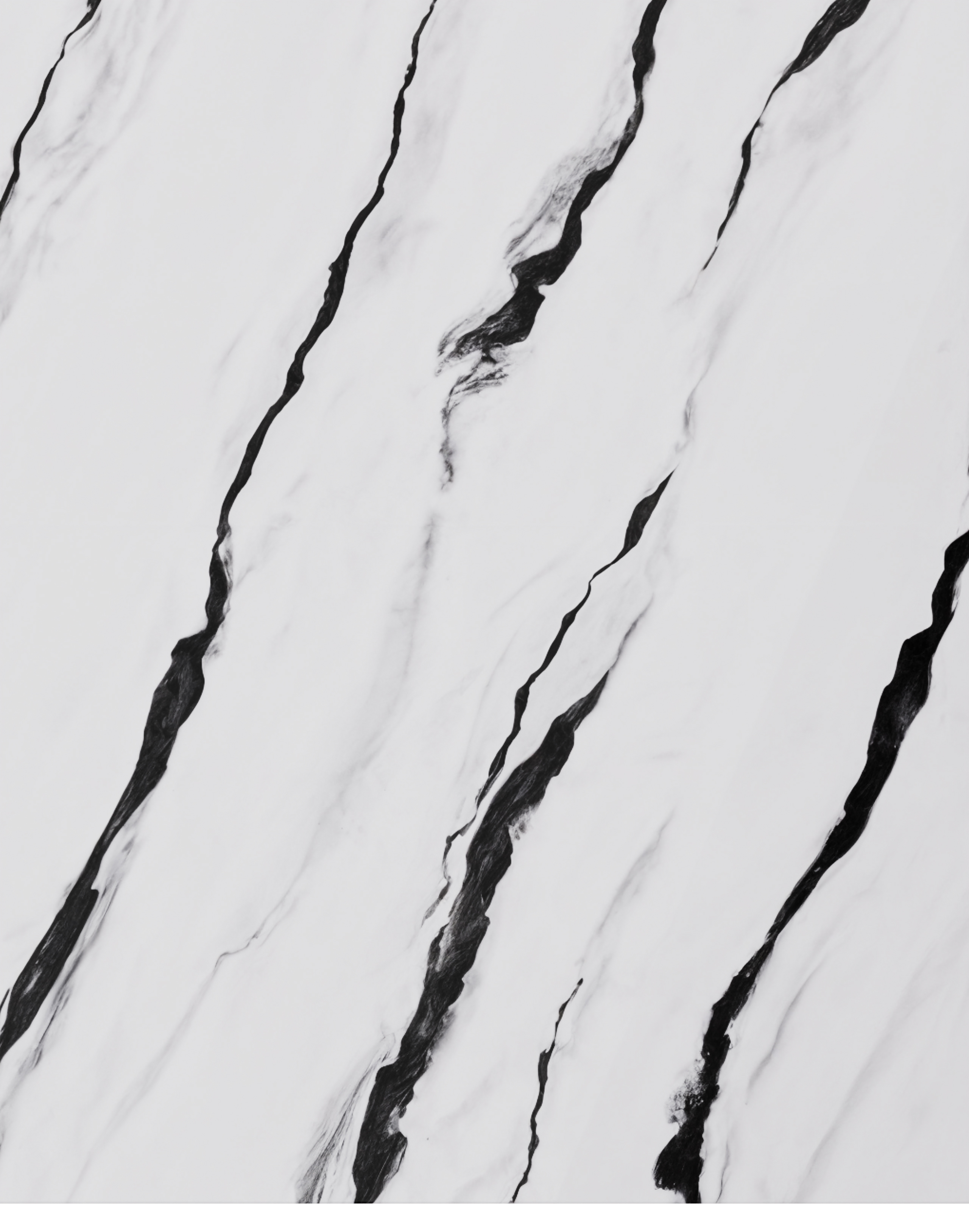 PVC-Paneel Marmor - Mailand Kontrast (157) - Glänzend - 288x122 cm PVC Wandpaneel Marmor Optik Schwarz Weiß Steindekor Wandverkleidung Innenausbau AKUSTIL