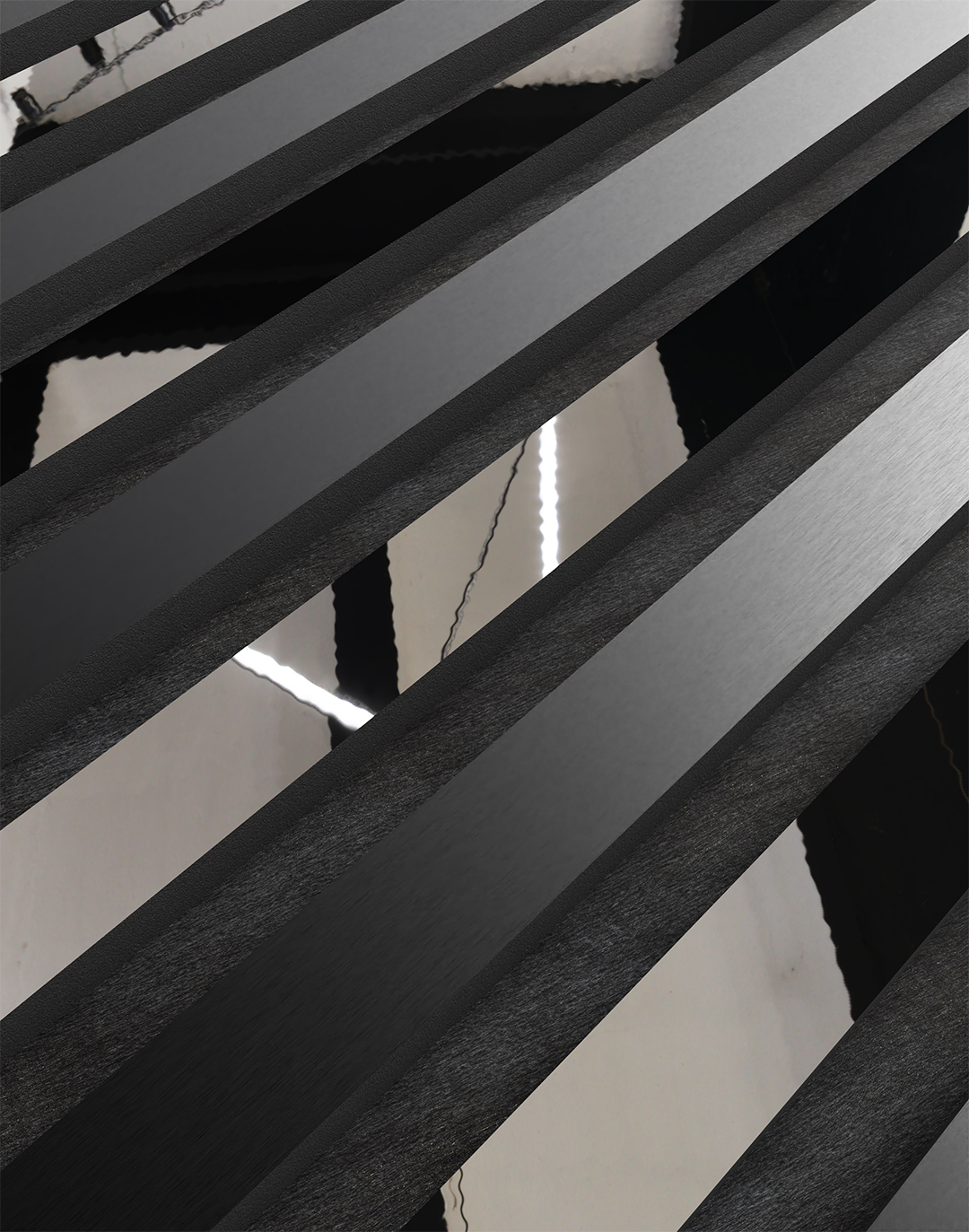 Akustikpaneel Brushed Black & Mirror 240x60 cm Angebot Akustikpaneel Brushed Black & Mirror 240x60 cm Angebot