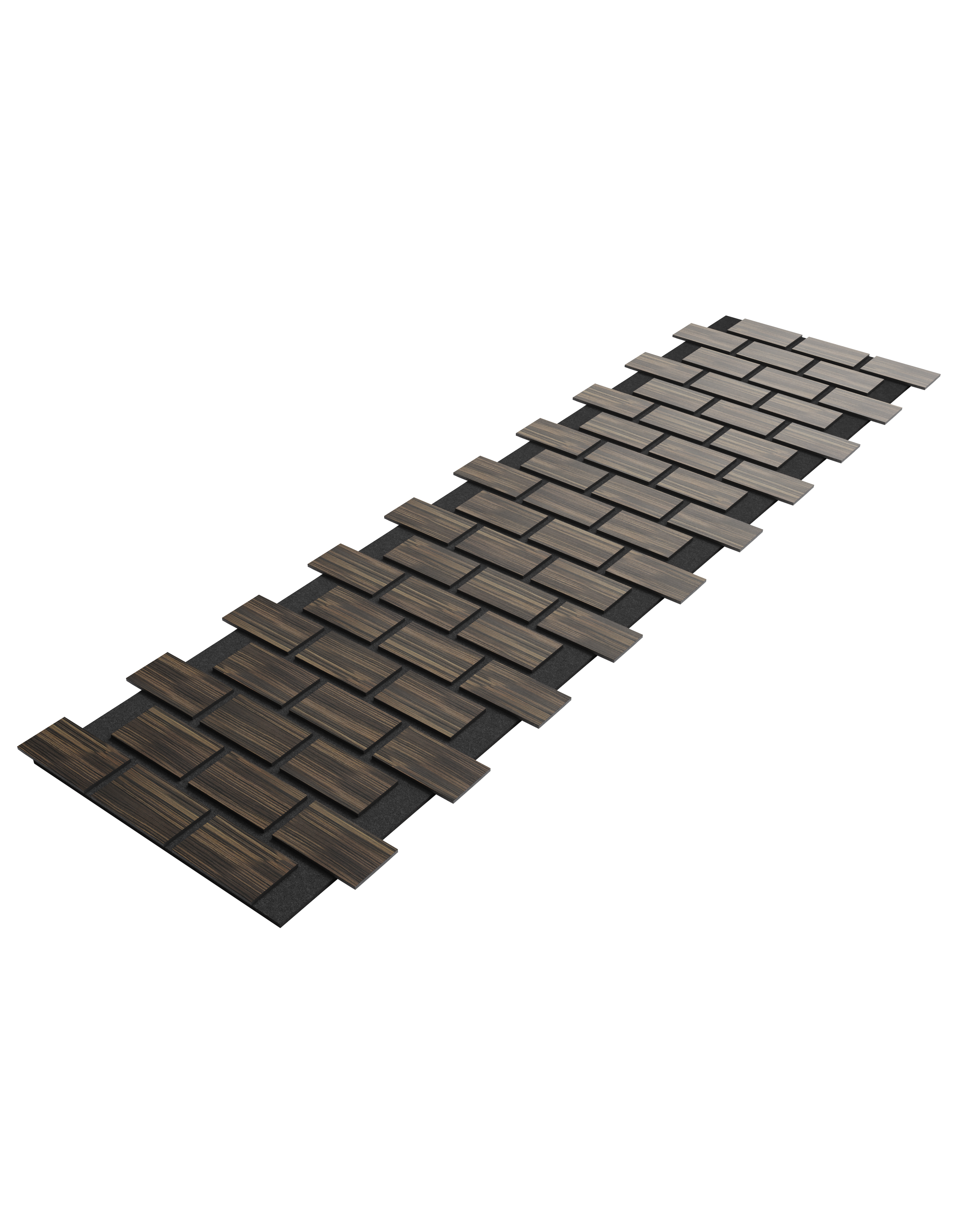 Akustikpaneel Bricks Zebrano 240x60 cm