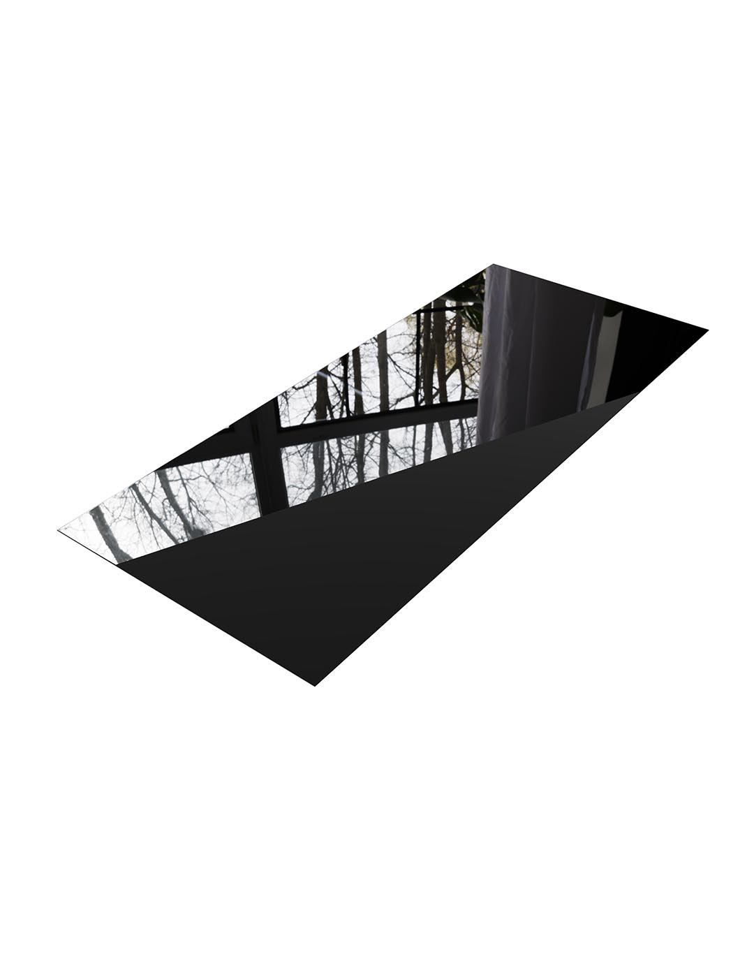 PVC Wandpaneel Schwarz Hochglanz glänzende Oberfläche Wandverkleidung Innenausbau Wohnraum Büro AKUSTIL