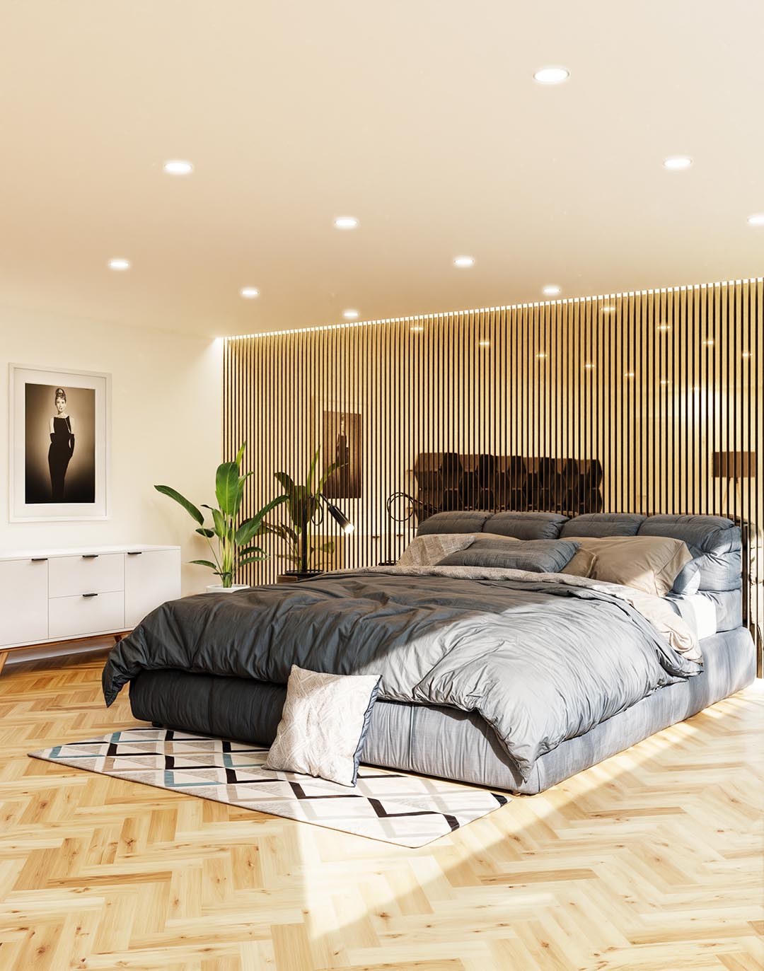 Akustikpaneel Mirror Gold 240x60 cm