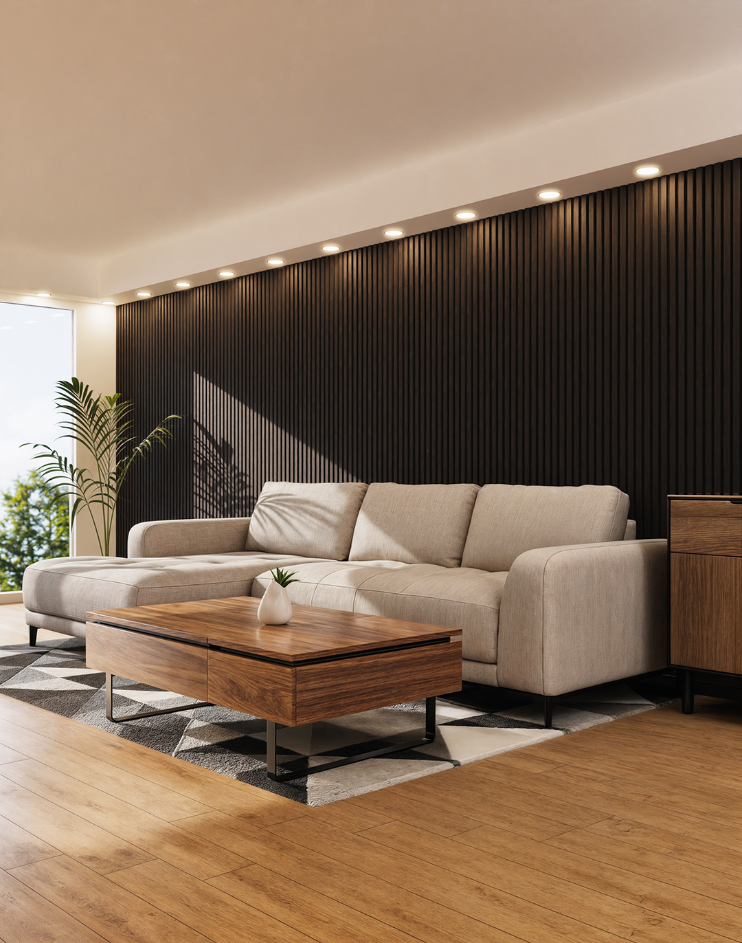 Akustikpaneel Black Ash 240x60 cm Angebot Akustikpaneel Black Ash 240x60 cm Angebot