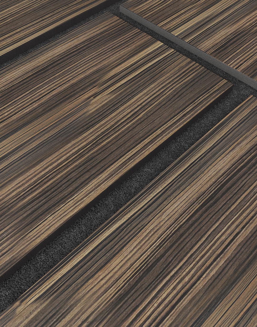 Akustikpaneel Rectina Zebrano 240x60 cm