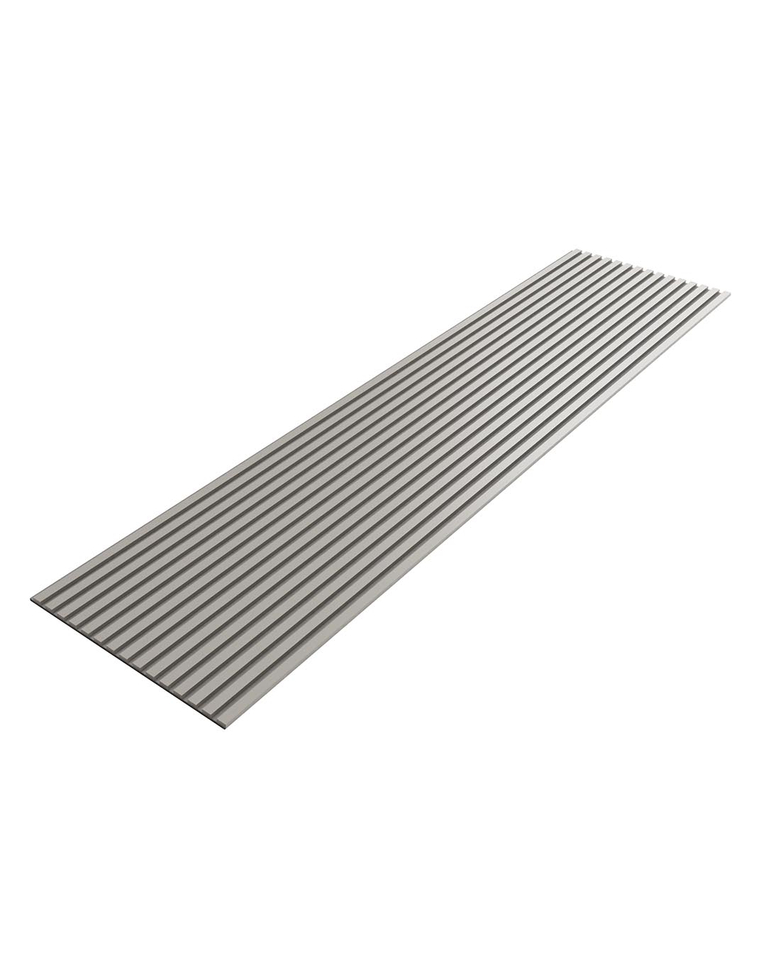 AKUSTIL Akustikpaneel Mono Line Naturgrau – PVC Wandpaneel mit Rillenstruktur für Wohnraum und Büro
