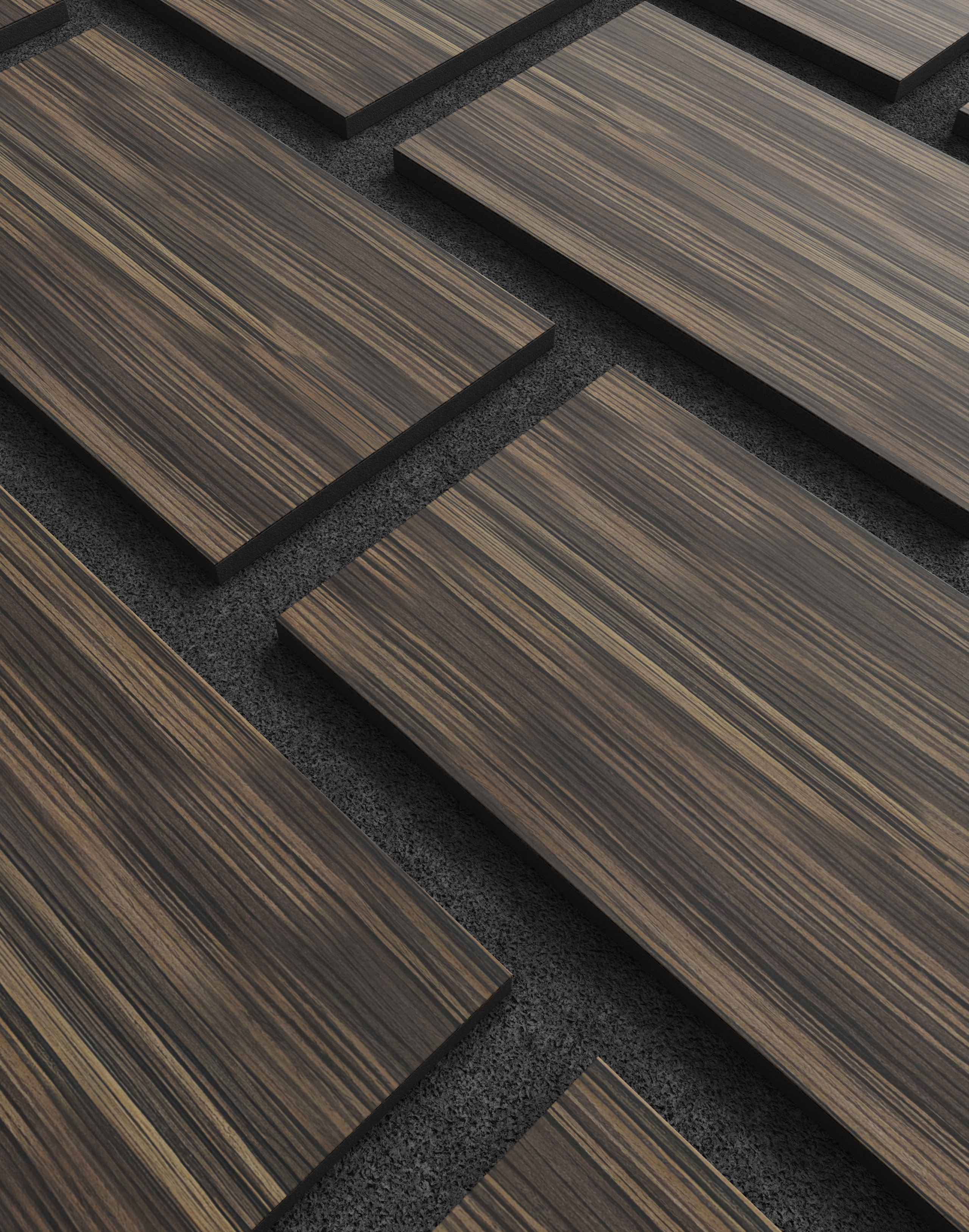 Akustikpaneel Bricks Zebrano 240x60 cm